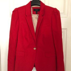 J. Crew Red Classic Blazer Size 12